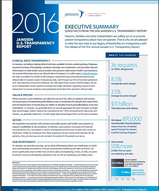 J&J’s high-level summary report